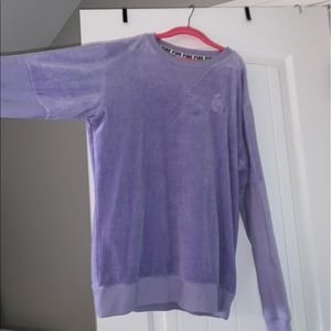 PINK lavender velvety sweatshirt